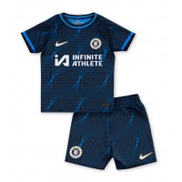 Chelsea Fußballbekleidung Auswärtstrikot Kinder 2023-24 Kurzarm (+ kurze hosen)